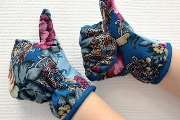 Как сшить рукавички из платка